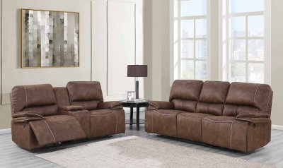 U8078 Power Motion Sofa in Brown by Global w/Options