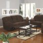 Brown Microfiber Modern Reclining Sofa & Loveseat Set w/Options