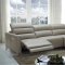 Dylan Power Motion Sectional Sofa in Taupe Leather by J&M