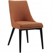 Viscount Dining Chair Set of 2 in Orange Fabric by Modway