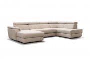 Bolt Sectional Sofa in Fabric by ESF w/Bed & Storage