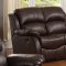Dark Chocolate Bonded Leather Match Motion Sofa w/Options