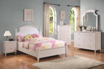 Bethany 400681 Kids Bedroom in White by Coaster w/Options [CRKB-400681 Bethany]