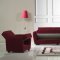 Linden Sofa Bed Convertible in Red Fabric by Empire w/Options