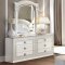 Aida White with Silver Tone Bedroom by ESF w/Options