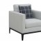 Apperson Sofa 508681 in Light Grey Fabric by Coaster