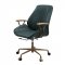 Hamilton Office Chair 93240 Dark Green Top Grain Leather by Acme
