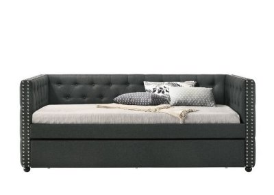 Romona Full Daybed 39455 in Gray Fabric by Acme w/Trundle