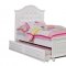 Olivia CM7155WH 4Pc Kids Bedroom Set in White w/Options
