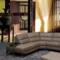 6015 Sectional Sofa in Leather by ESF w/Options