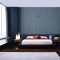 Black or White High Gloss Lacquer Finish Modern Bedroom Set