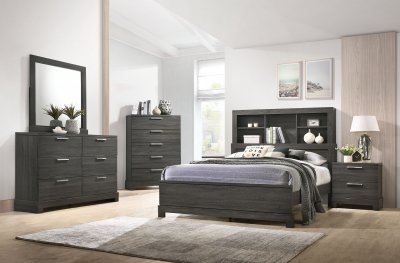 Lantha 5Pc Bedroom Set 22030 in Gray Oak by Acme w/Options