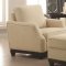 Acklin 504741 Sofa in Beige Velvet Fabric by Coaster w/Options