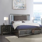 Sawyer Bedroom 27970 in Metallic Gray by Acme w/Options