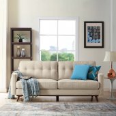 Prompt Sofa in Beige Fabric by Modway