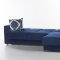Elegant Roma Navy Sectional Sofa Convertible - Fabric - Istikbal
