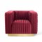 Charisma Accent Chair in Maroon Velvet by Modway