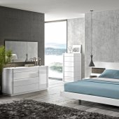 Amora Premium Bedroom in White by J&M w/Optional Casegoods