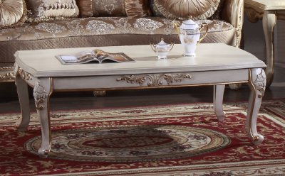 Sapphire Traditional Coffee Table in White w/Options