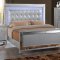 Valentino II Bedroom Set 5Pc B9698 in Silver by NCFurniture
