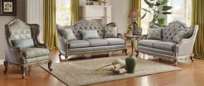 Florentina Sofa Set 8412 in Taupe Fabric by Homelegance