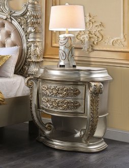 Danae Nightstand BD01235 in Champagne & Gold by Acme