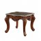 Eustoma Chair 53067 in Cherry Top Grain Leather by Acme w/Option