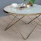 Valora Coffee Table 3PC Set 81825 in Frosted Glass/Metal by Acme