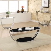Metal Base & Glass Top Modern Coffee Table w/Options