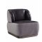 Decapree Accent Chair & Ottoman 59270 in Slate & Gray by Acme