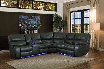 Pecos Power Motion Sectional Sofa 8480GRY Gray by Homelegance [HESS-8480GRY-3SCPD Pecos]