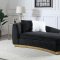 Achelle Sofa LV01045 in Black Velvet by Acme w/Options