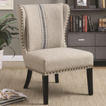902496 Accent Chair Set of 2 in Grey Fabric by Coaster [CRCC-902496]