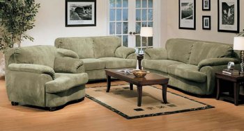 Olive Microfiber Oversized Living Room Set [AMS-17-5865]