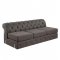 Jaqueline Sectional Sofa LV01459 in Brown Linen Fabric by Acme