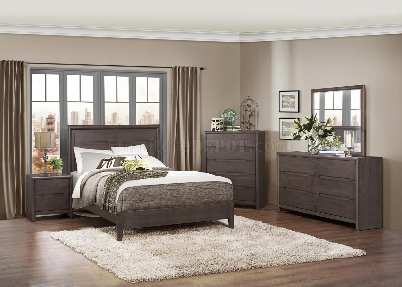 Lavina Bedroom Set 1806 by Homelegance in Weathered Grey - Click Image to Close