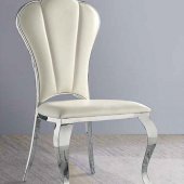 Cyrene Dining Chair DN00926 Set of 2 in Beige PU by Acme