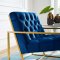 Bequest Accent Chair in Navy Velvet by Modway