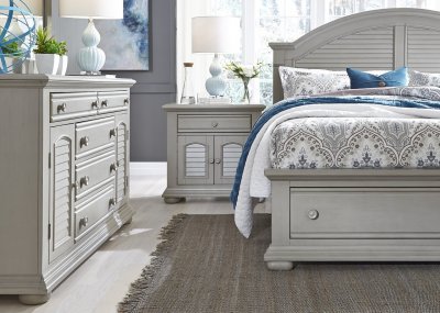 Summer House II Bedroom 5Pc Set 407-BR-QSB in Gray by Liberty