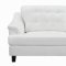 Freeport Sofa 508634 in Snow White Leatherette by Coaster