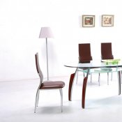 Choice of Colors Dinette Set w/Glass Top Table