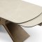 9368 Dining Table Taupe by ESF w/Optional 1239 Beige Chairs