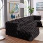 MS2086 Sectional Sofa in Black Velvet by VImports