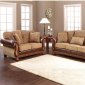 Multi-Tone Fabric Classic Sofa & Loveseat Set w/Options