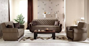 Light Brown Fabric Modern Convertible Sofa Bed w/Storage [IKSB-ARGOS-Terapy Light Brown]