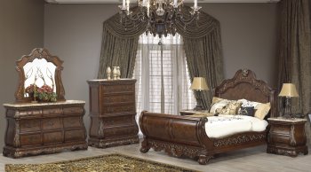 Cleopatra Florence Bedroom 5Pc Set w/Options [ADBS-Cleopatra Florence]