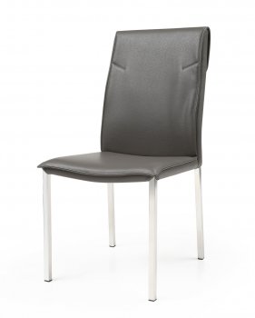 Sydney Dining Chair Set of 2 by J&M in Gray Eco-Leather [JMDC-Sydney Grey]