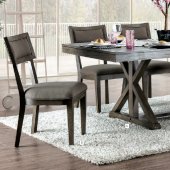 Leeds 7Pc Dining Room Set CM3387T in Gray w/Options