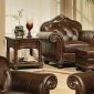 Anondale Chair 15032 in Dark Brown Leather by Acme w/Options