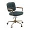 Siecross Office Chair 93171 in Emerald Top Grain Leather by Acme